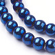 Chapelets de perles en hématite synthétique sans magnétiques X-G-C019-8mm-3