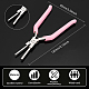 BENECREAT Round Nose Pliers Pink Jewelry Tools for Jewelry Making PT-BC0001-59-3