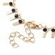 Fabrication de bracelets en chaînes de perles de verre AJEW-JB01150-45-3