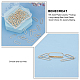 BENECREAT 60 PCS Real 18k Gold Plated Brass Connecting Rings KK-BC0008-99-4