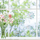 16 Bögen 4 Stile wasserdichte PVC-farbige statische Aufkleber mit laserbefleckter Fensterfolie DIY-WH0314-092-7