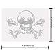 SUPERDANT Rhinestone Iron on Hotfix Transfer Decal Skull Clear Bling Patch Clothing Repair Applique T-Shirts Vest Shoes Hat Jacket Decoration Clothing DIY Accessories DIY-WH0303-006-2