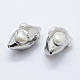 Perlas naturales abalorios de agua dulce cultivadas PEAR-F006-61P-2