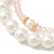 Ensemble de bracelets extensibles en perles et perles BJEW-TA00303-01-2