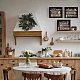 Superdant キッチン装飾面白いギフト 6 キッチン壁アートプリントキッチン用品と格言非フレーム農家ホームオフィス組織サインバーアクセサリー装飾セット AJEW-WH0173-107-4