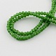 Faceted Imitation Jade Glass Beads Strands X-GLAA-R136-2mm-20-2