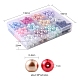 360 Uds 12 colores para hornear cuentas de perlas de vidrio pintadas HY-YW0001-03A-6