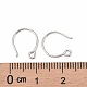 Крючки для сережек из стерлингового серебра с родиевым покрытием X-STER-N0001-028-3