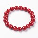 Synthetic Turquoise Beaded Stretch Bracelet BJEW-P208-05-8mm-1