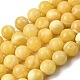 Нити бусин из натурального желтого нефрита G-A274-A01-10mm-01-2