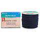 Benecreat 2mm 55 yarde cavo elastico perline filo elastico tessuto cavo per creazione di gioielli artigianali (blu scuro) EW-BC0002-11-2