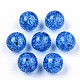 Transparent Crackle Acrylic Round Beads Strands X-CCG-R002-12mm-03-2