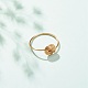 Anillo de dedo de vórtice con envoltura de alambre de cobre para mujer RJEW-JR00479-04-2
