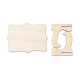 Mini segni di lavagna in legno a forma di pizzo AJEW-M035-10-2