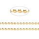 Cadenas rectangulares de latón con rhinestone de 50 m CHC-C024-01A-G-2