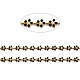 Cadena de eslabones esmaltados de latón dorado CHC-H103-08J-G-2