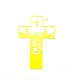 宗教十字架 & 天使炭素鋼切削ダイスステンシル  DIYスクラップブッキング用  フォトアルバム  装飾的なエンボス紙カード  ステンレス鋼色  130x90mm PW-WG17303-01-2