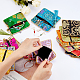 Nbeads 14Pcs 14 Colors Chinese Brocade Tassel Zipper Jewelry Bag Gift Pouch ABAG-NB0001-21-3