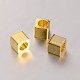 Séparateurs perles en laiton cube X-KK-J204-03-2