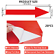 CRASPIRE 20Pcs Red Arrow Sticker 8 x 2 inch Removable Waterproof Self-Adhesive PVC Labels Safe Wall Marking Sign Floor Decals for Schools Transportation Gyms Offices Road Instructions DIY-WH0504-18E-2