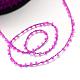 Frosted Transparent Seed Beads Cords OCOR-R039-C08-2