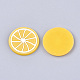 塩ビ樹脂カボション  レモン  オレンジ  25x2mm PVC-T004-29A-2