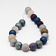 Electroplate Natural Agate Bead Strands G-J349-A-14mm-2