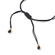 Verstellbare geflochtene Perlenarmbänder aus Nylonfaden BJEW-JB06437-6