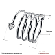 Trendy Brass Cubic Zirconia Finger Rings RJEW-BB18904-6-3
