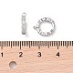 925 серебряная застежка-замочек с родиевым покрытием и фианитами с микропаве STER-K176-16P-3