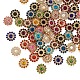 Yilisi 300Pcs 15 Style Flower Shape Rhinestone Buttons RB-YS0001-02-4