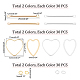 Пандахолл элитные латунные сердечные соединительные кольца и железные стержневые соединители FIND-PH0005-81-4