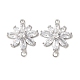 Ottone micro spianare link zirconi&nbsp;KK-E704-09P-1