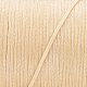 平らなワックス糸ストリング  マイクロマクラメコード  革縫い用  ナバホホワイト  0.8mm  約109.36ヤード（100m）/ロール YC-P003-A01-3