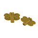 チベットのスタイル合金トンボビーズ  鉛フリー＆カドミウムフリー  アンティーク黄金  10x15x3mm  穴：1mm TIBEP-GC191-AG-RS-1