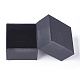 Красно-бумажные картонные шкатулки для драгоценностей CBOX-WH0003-01B-3