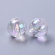 Eco-Friendly Transparent Acrylic Beads X-PL736-2-2