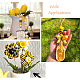 Kissitty DIY Biene bewaldete Ornamente Kit DIY-KS0001-28-9