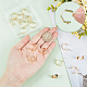 Beebeecraft 1 Box 20Pcs 18K Gold Plated Stud Earring Findings Hexagon Earring Posts with Loop and 40Pcs Plastic Ear Nuts for Mother's Day Birthday Anniversary DIY Earrings Jewelry Making KK-BBC0004-33-3