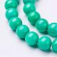 Chapelets de perles rondes en jade de Mashan naturelle X-G-D263-6mm-XS15-2
