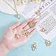 7Pcs 7 Styles Rack Plating Brass Micro Pave Clear Cubic Zirconia Charms ZIRC-SZ0004-87-3