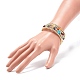 Hématite synthétique et éclats de pierre mélangés perlés bracelet multi-brins style wrap pour femme BJEW-JB08684-3