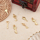 Beebeecraft 20Pcs 5 Style Key Charms 18K Gold Plated Skeleton Key Set Charms Pendants Craft Supplies for DIY Bracelet Jewelry Finding Making FIND-BBC0001-36-4