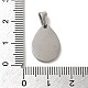304 pendente in acciaio inossidabile con etichetta con pendenti vuoti STAS-B053-04P-3
