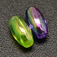 Perles acryliques transparentes écologiques plaquées de riz plaqué couleur ab PACR-I002-M-2