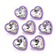 Crystal Rhinestone Heart Stud Earrings with 925 Sterling Silver Pins for Women MACR-S275-038B-1