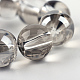 Half Plated Transparent Glass Beads Strands EGLA-Q062-6mm-B01-4
