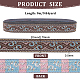 9M Flat Ethnic Style Polyester Ribbons SRIB-WH0011-101B-2