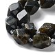 Natural Larvikite Beads Strands G-C182-17-02-4