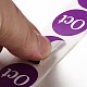 紙ステッカーロール  DIYスクラップブッキング用の丸いドットデカール  クラフト  暗紫色  25mm  500PCS /ロールについて STIC-E002-01J-4
